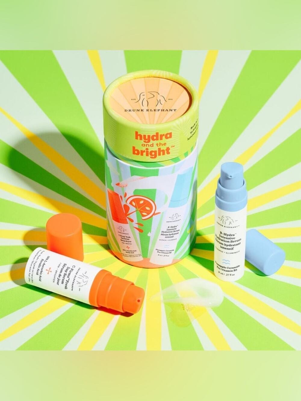 NEW! Drunk Elephant Hydra and the Bright B-Hydra and C-Firma Serum Duo Kit